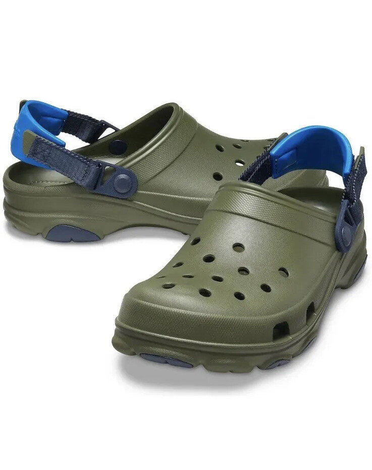 Crocs Men's All Terrain Army Green Clogs Classic Outdoor Shoes Sandals-M 7-  W 9 | eBay