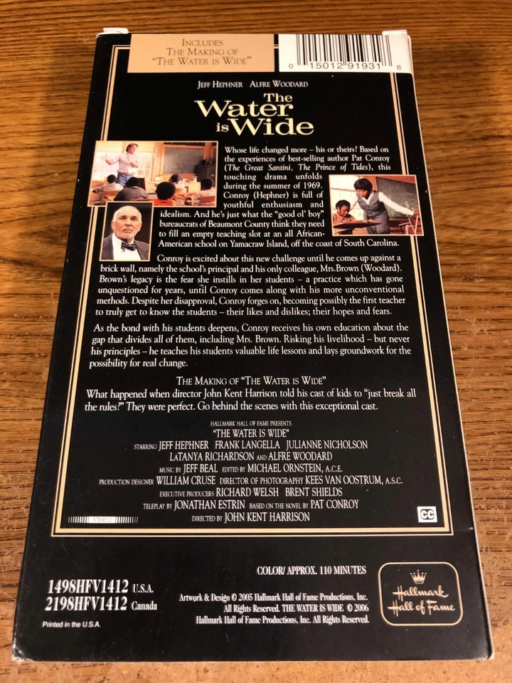 The Water Is Wide VHS Used Movie VCR Video Tape Julianne Nicholson RARE - Image 2 of 4