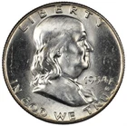 1954 Franklin Silver Half Dollar 50C - Brilliant Uncirculated BU/MS