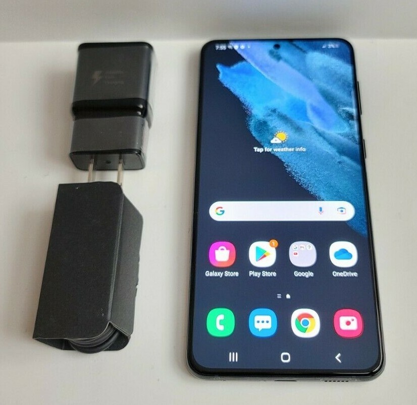 Samsung Galaxy S21+ Plus 5G SM-G996U1 256GB Phantom Black Unlocked