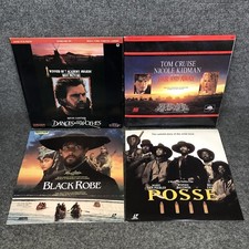 Lot 4 Action 12  Laserdisc Movies Far  Away, Dances With Wolves, Posse  