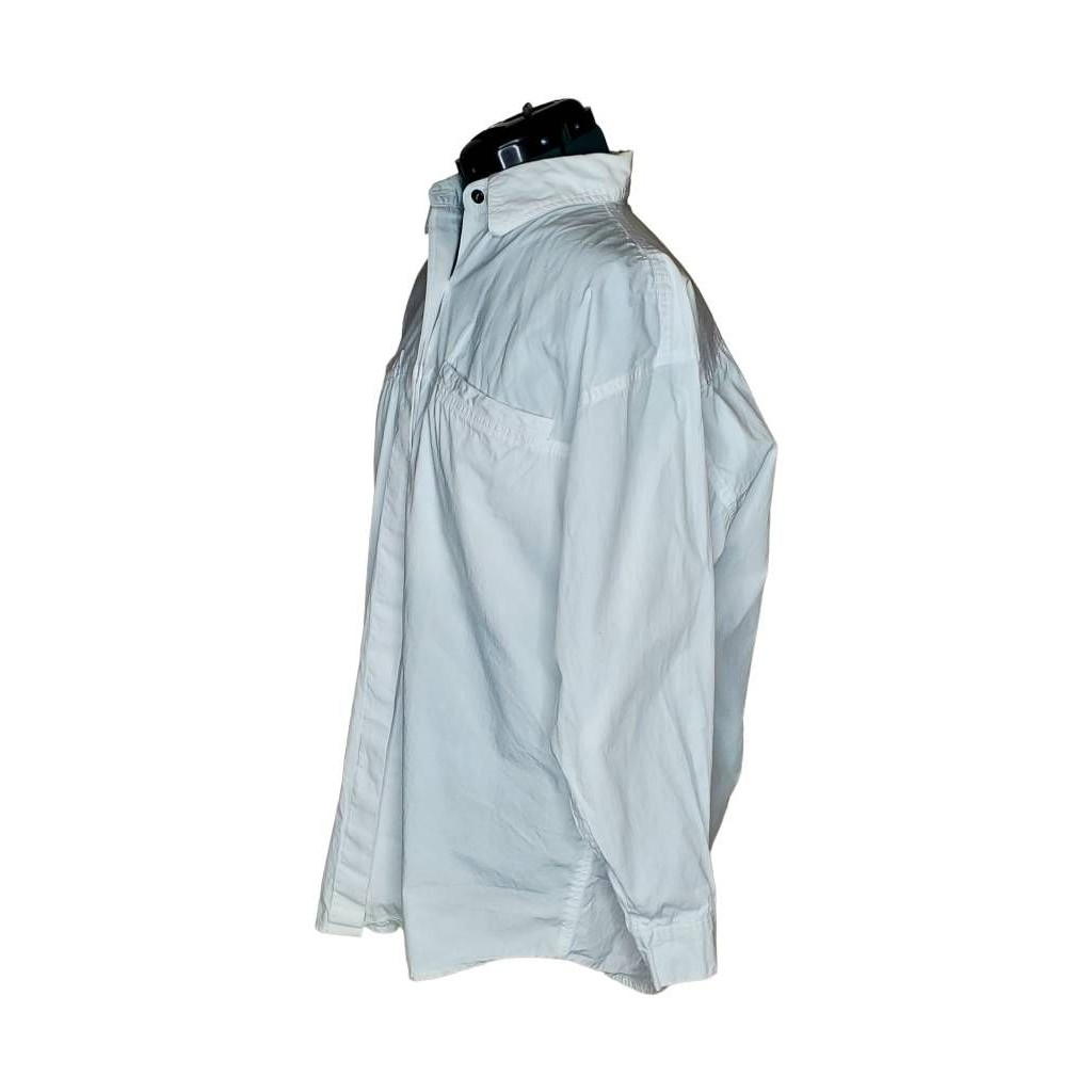 Womens Button Up Shirt Simply Basic  White Long S… - image 3