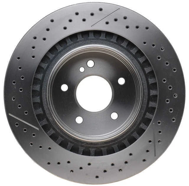 Rotor de freno de disco compatible con Mercedes-Benz SLK55 2005-2010 AMG CLK55 AMG CLK63 AMG RAY Foto 2 de 3