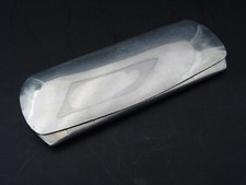 altes  Brillen Etui aus Aluminium innen blau für Nickelbrille Sonnenbrille