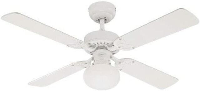 Ceiling Fans (7218540) Ventilador de Techo 4 Pilas con Luz - Blanco, (4895105605719) | Compra online en eBay