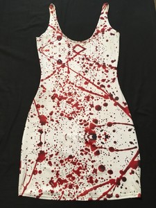 black milk blood splatter dress