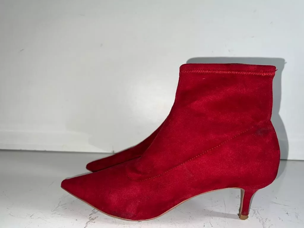 Red Leather Ankle Boot – thestripperstore