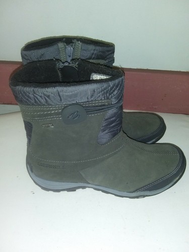 Seabrook Grizzle Grey Boots Size 