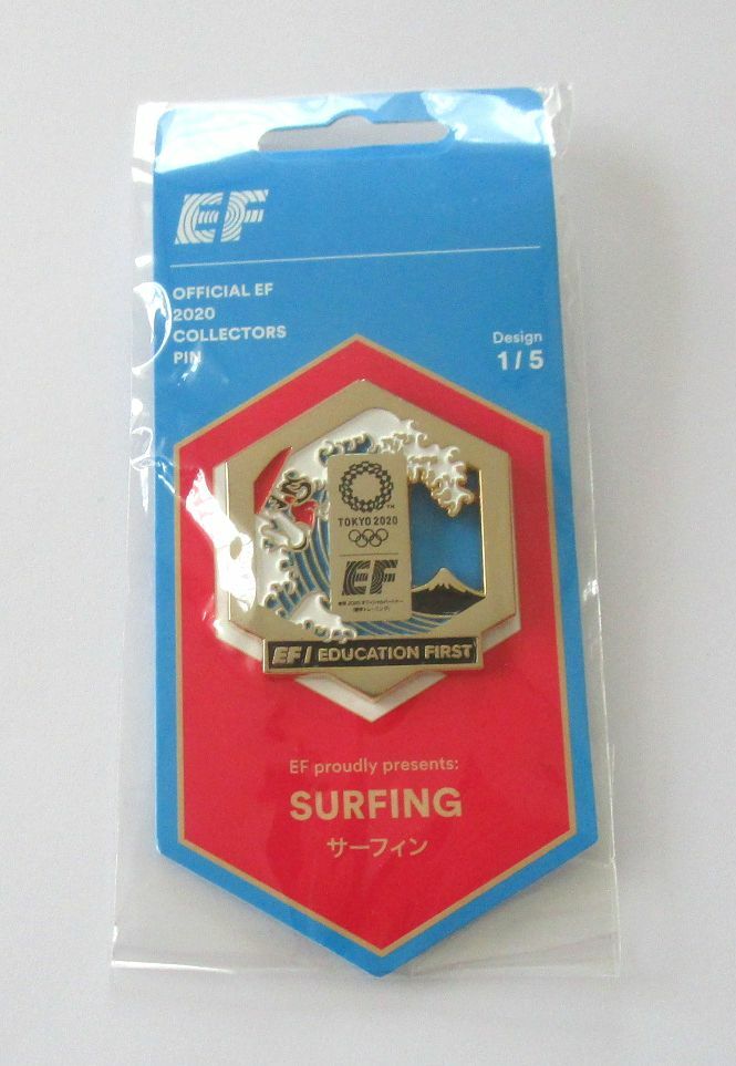 【非売品】Education First 東京オリンピック記念バッジ Tokyo Olympic 2020 Skateboard Education First EF Pin Badge