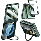 For Motorola Razr Ultra 2025/Razr 2024 Magnetic Hinge Case with Screen Protector