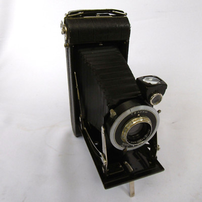 Appareil Photo à Soufflet Kodak Dakar No.1 Vintage - F:6.3 128mm, Avec Sacoche Cuir