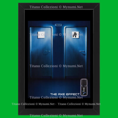 00er Jahre * Original Werbung ''Axt, Effekt, Toilette'' Rahmen