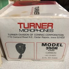 Vintage  Turner Mic Over 45 Years Old Model 350r  Mic And Box  original 