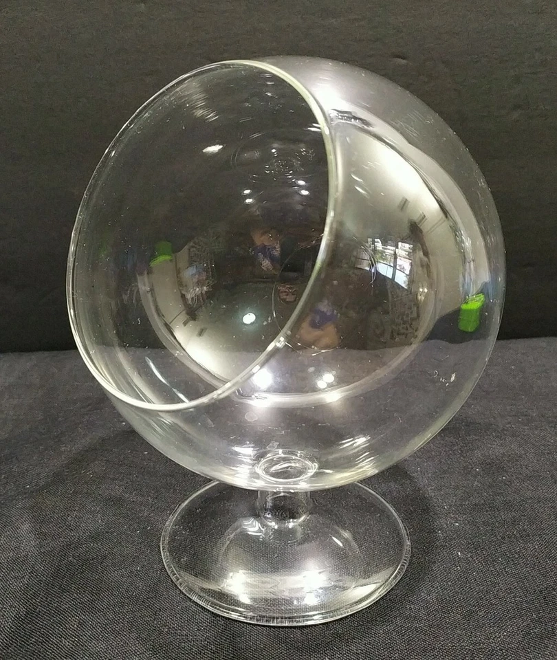 Terrario/linterna/exhibición redonda con patas de vidrio transparente Foto 3 de 4