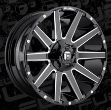 20 Inch Black Wheels Rims Fuel Contra D615 Dodge Ram 1500 Truck 5x5.5 Lug 20x9