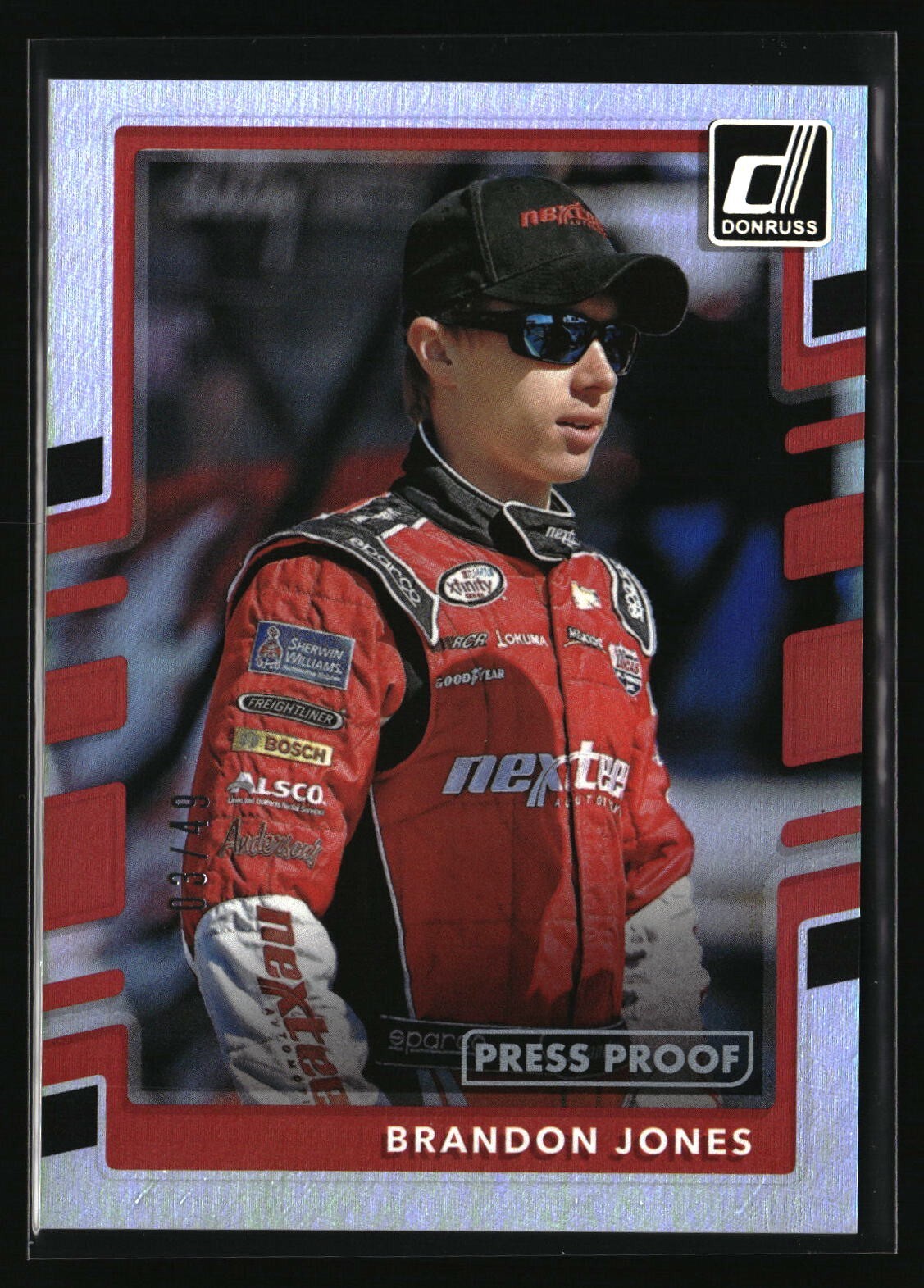 2018 Panini Donruss Racing #76 Brandon Jones /49