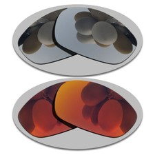 Silver Fire Red Lenses Replacement For-Arnette Stance AN4020 Polarized
