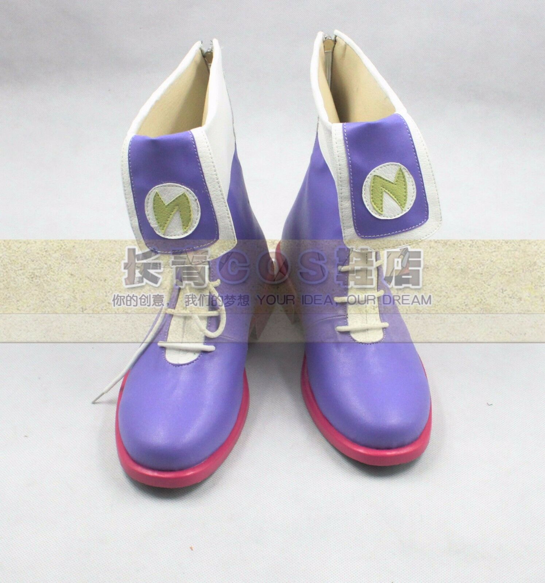 Hyperdimension Neptunia Nepgear Purple Cosplay Shoes Boots C006