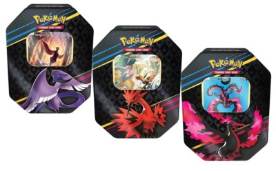 Pokemon Crown Zenith Tin Box Galarian Zapdos Moltres Articuno Englisch NEU & OVP
