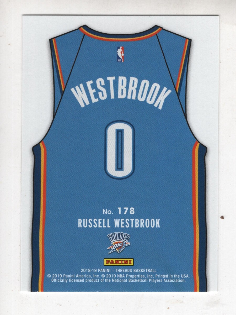 2018-19 Panini Threads Russell Westbrook -Icon Jersey #178