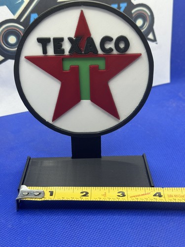 custom TEXACO oil stand 1/64 diecast display Hot wheels Hw Matchbox m2 - Picture 5 of 6