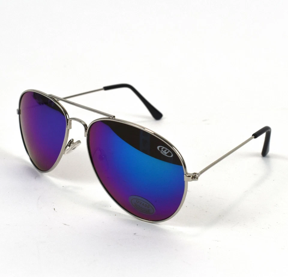 One Way Mirror Aviator Sunglasses * UV400 * Shatter Resistant * unisex * Jade - Image 2 of 4
