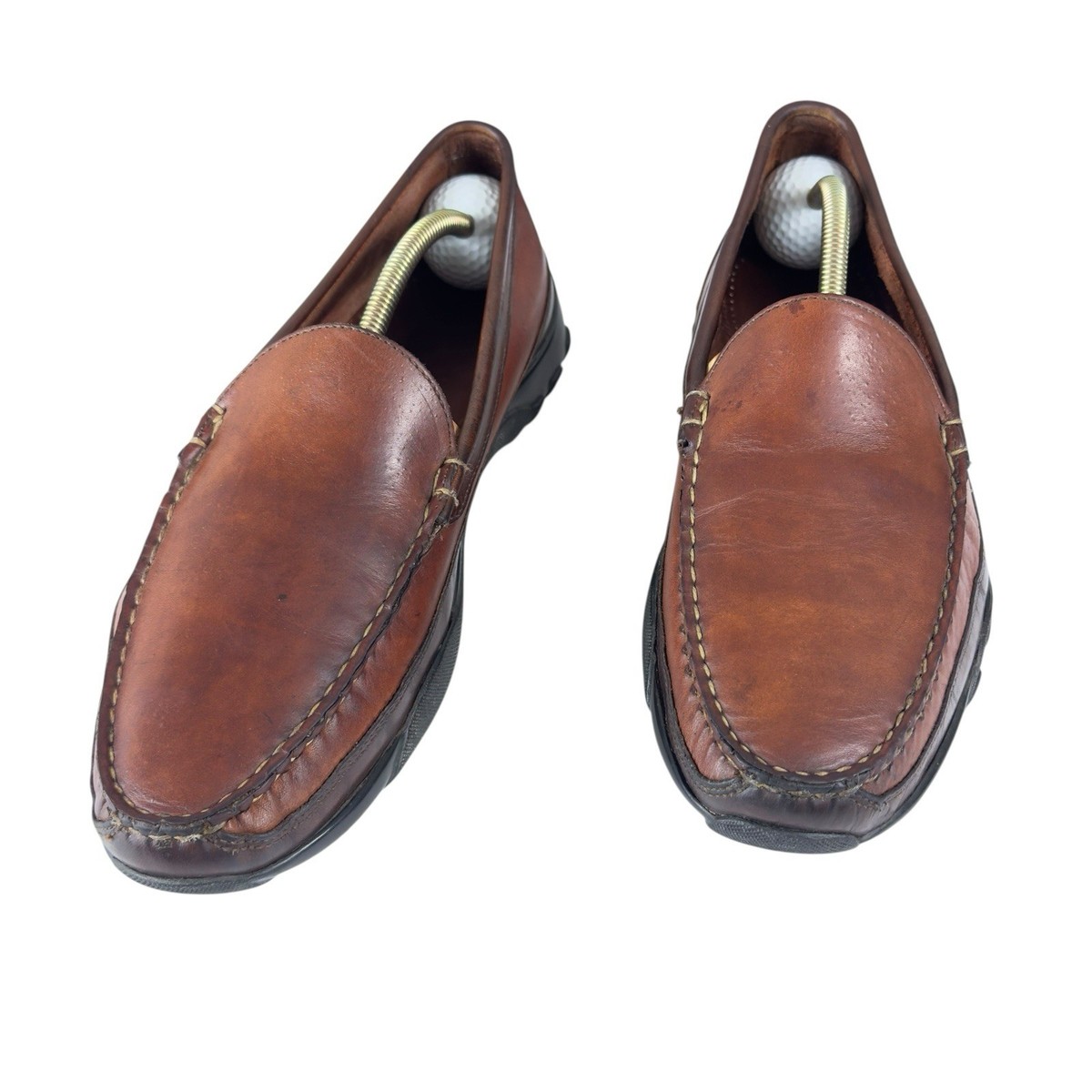Allen Edmonds Boulder Loafer Mens Sz 11B Brown Leather Cole Haan Tucker Lot of 2 Allen Edmonds Brown Loafer Casual Shoes for Men for sale | eBay main image 4