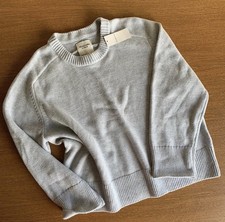 nwt Abercrombie Fitch grey knit crewneck sweater Size L