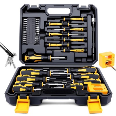 43-Piece Magnetic Screwdriver Set with Case, Professional Screwdriver Set Kit