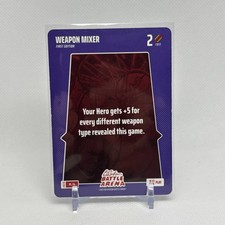 2026 Bo Jackson Battle Arena WEAPON MIXER #PL-74 Play Card 1st Edition NP