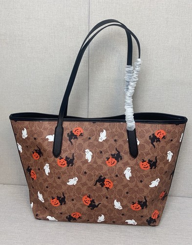 CW450 City Tote in Signature Canvas with Halloween New Outlet