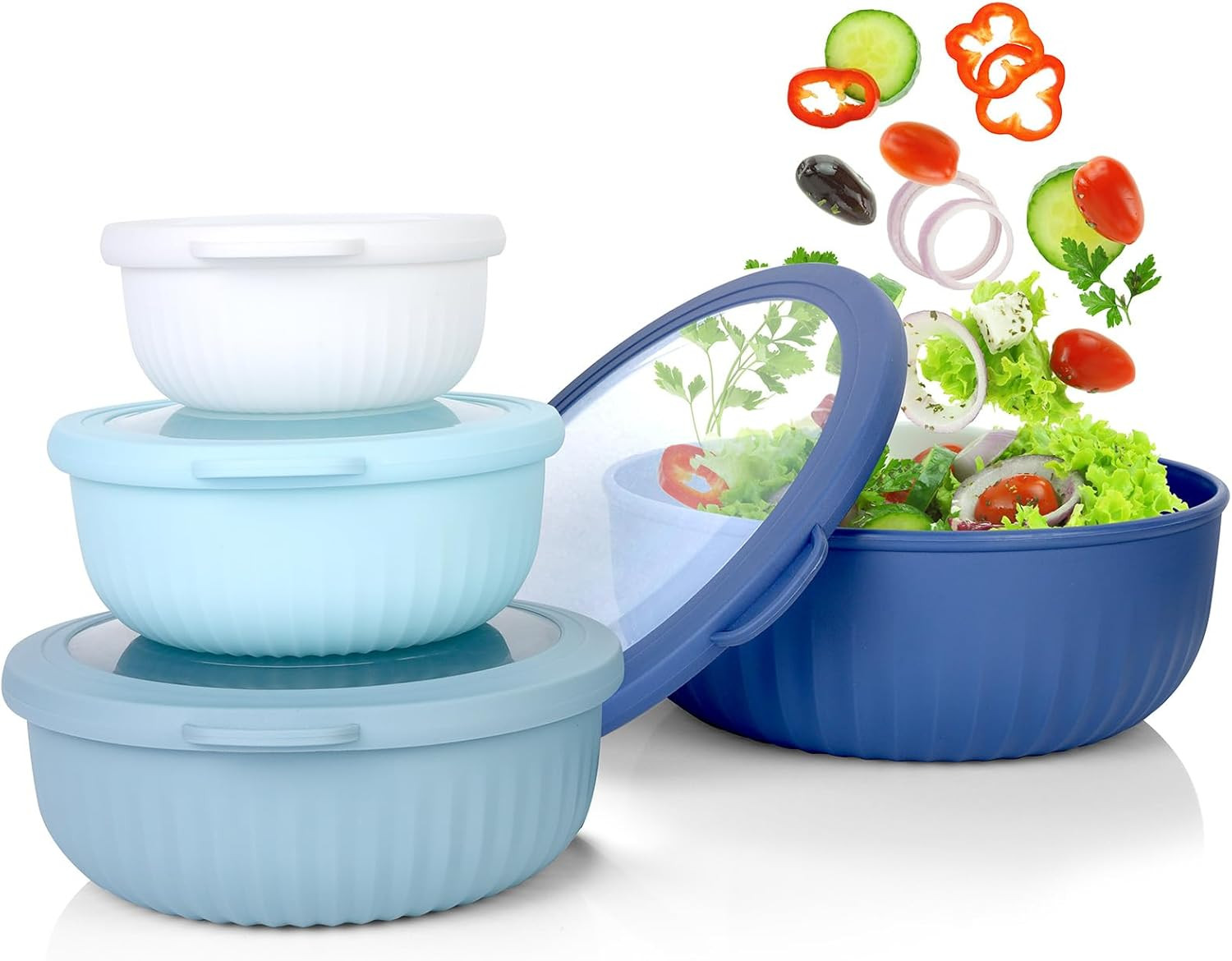 Set Ciotole Cucina in TPE+PP 4 Misure | Senza BPA e Antiscivolo