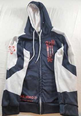 Genshin Impact Yae Miko Anime Hoodie Zip-Up Jacket Size S Unisex