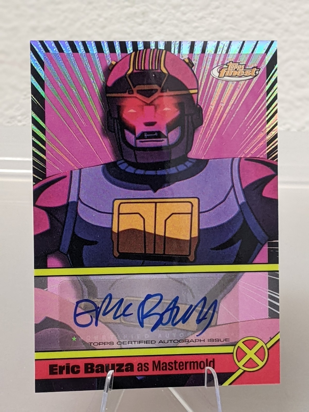 2025 Topps Finest X-Men ‘97 Master Mold Voice Actor Auto Eric Bauza Autograph