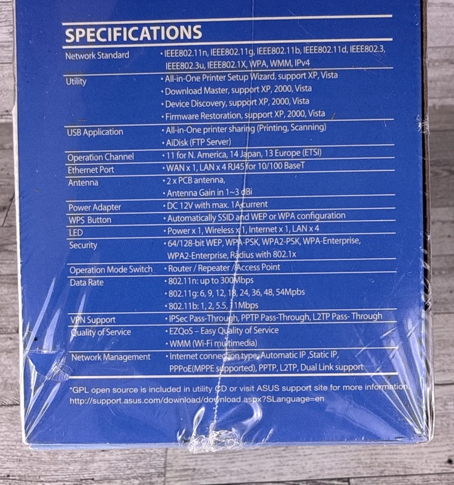 ASUS Wireless-N Router 300 Mbps SuperSpeed Model RT-N13U New In Box Sealed - Image 3 of 4