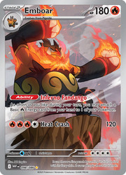 Emboar 098/086 SV: White Flare Illustration Rare Holo