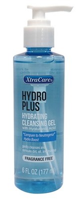 Xtra Care Hydro Plus Hydrating Cleansing Gel W/ Hyaluronic Acid  6fl Oz - New
