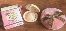 Too Faced Peach Frost Happy Face Powder Highlighter w/ Peach Puff NIB