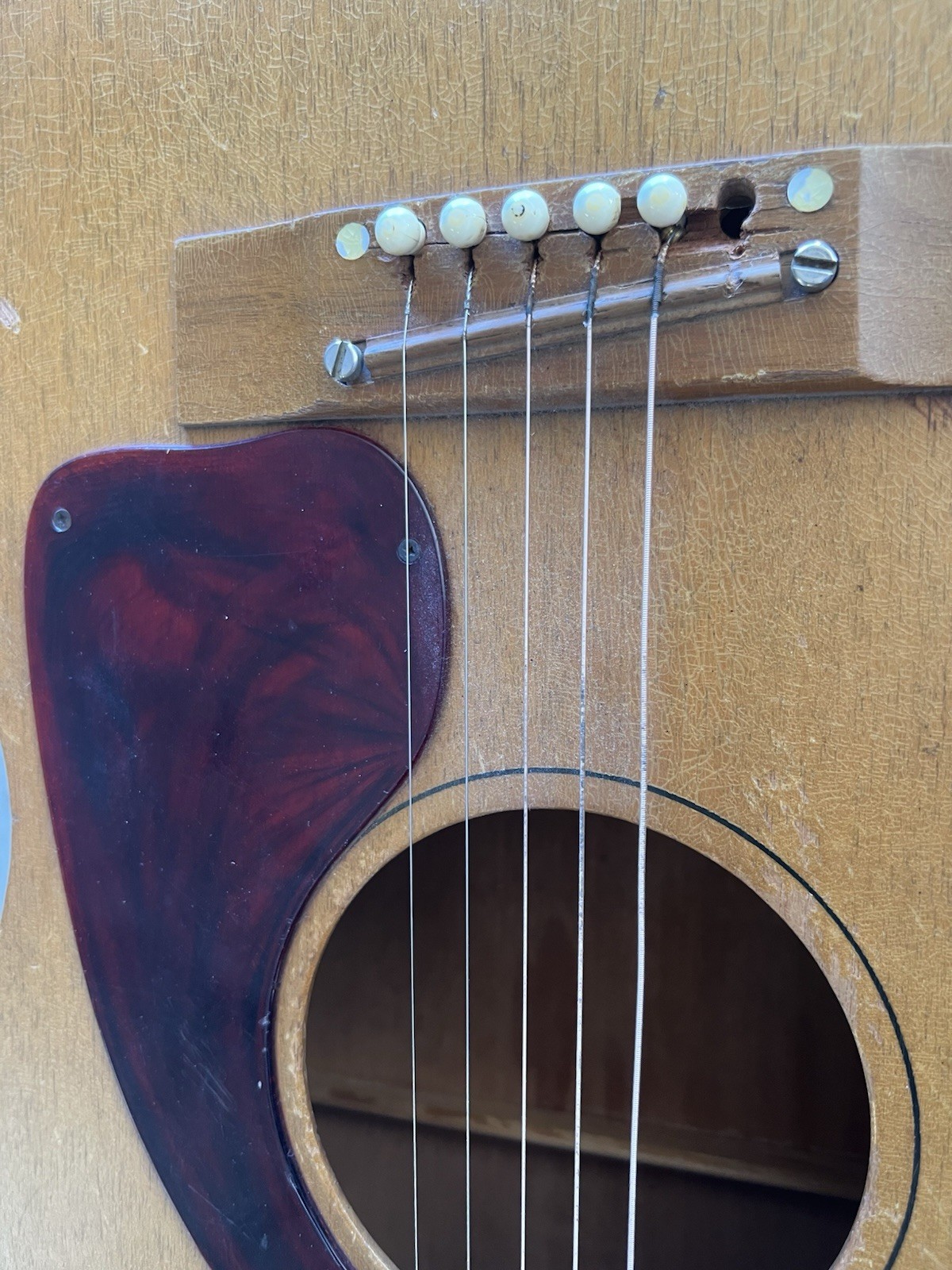 Vintage 1969 Gibson B-15 Mahogany Acoustic Guitar - needs bridge replaced