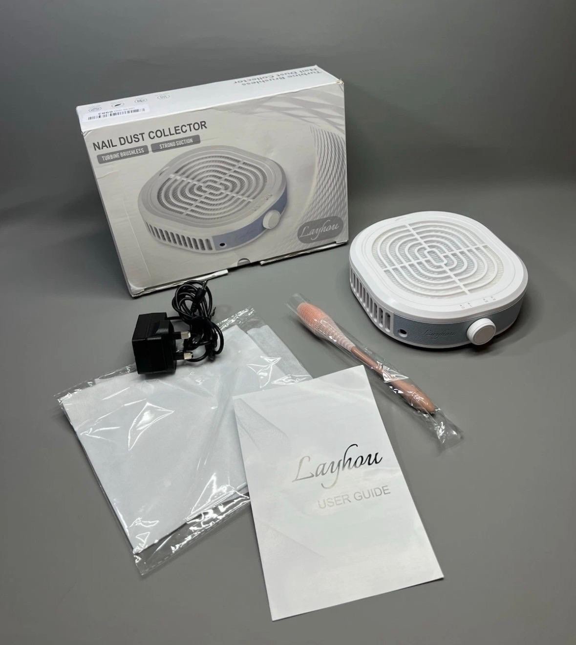 Nail Dust Collector Fan Vacuum Extractor 80W Powerful Silent Salon Tool Easy
