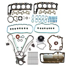 Timing Cover Gasket Head Bolts set Oil Pan Gasket For 02 Dodge Ram 1500 4.7L V8