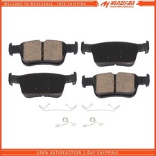 for Honda Civic Acura RDX Pair Rear Ceramic Disc Brake Pads with Hardware Set