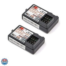 2PCS Flysky FS-GR3E Receiver, AFHDS 2.4GHz 3 Channel Receiver Compatible with...