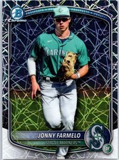 2025 Bowman Draft #BDC-163 Jonny Farmelo Chrome Laser Refractor
