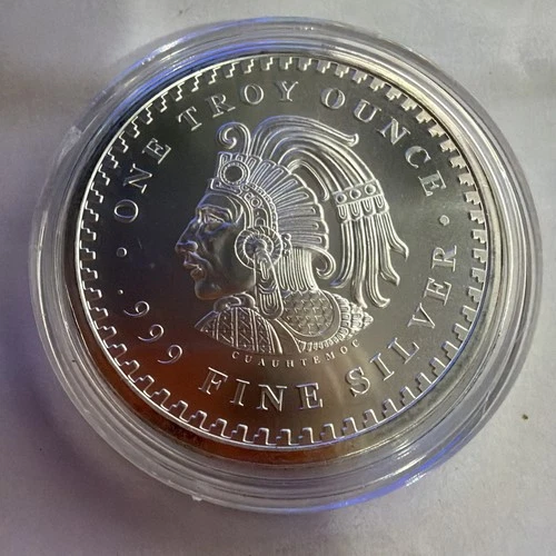 1 oz Aztec Mayan Calendar 999 BU Silver Round Collectable/Investment Bullion