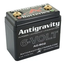 6-volt Small Case Lithium Ion Battery AG-802 120 CA Antigravity