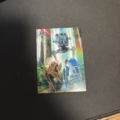 2025 Topps Star Wars Galaxy Wicket and R2-D2 Refactor Trading Card