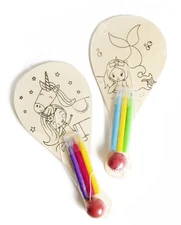 CousinDIY Paddle Ball Assortment-Mermaid & Unicorn