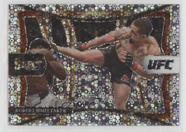 2021 Panini Select UFC Premier Level Disco Prizm Robert Whittaker #107 0b5q