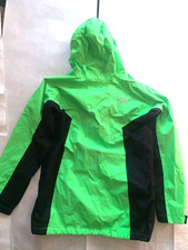 The North Face boy's rain jacket in neon green and black boys 18/20